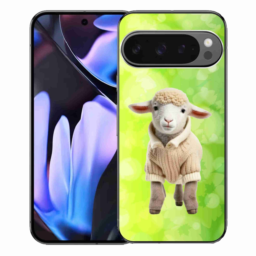 Gélový kryt mmCase na Google Pixel 9 Pro XL - jahňa vo svetri