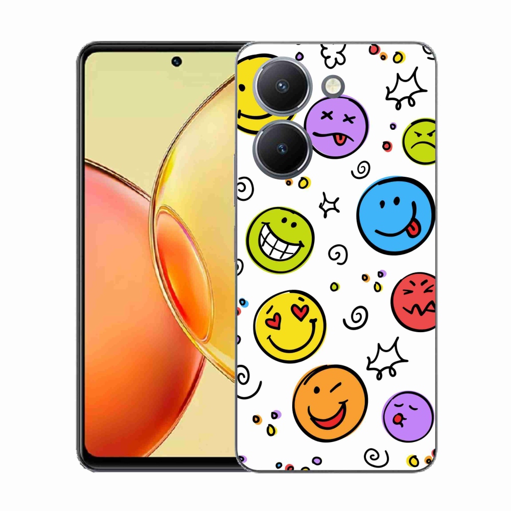 Gélový kryt mmCase na Vivo Y36 - smajlíci
