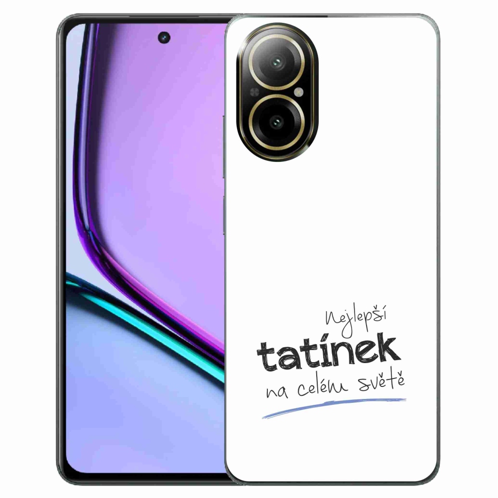 Gélový kryt mmCase na Realme C67 - najlepší otecko 4 biele pozadie