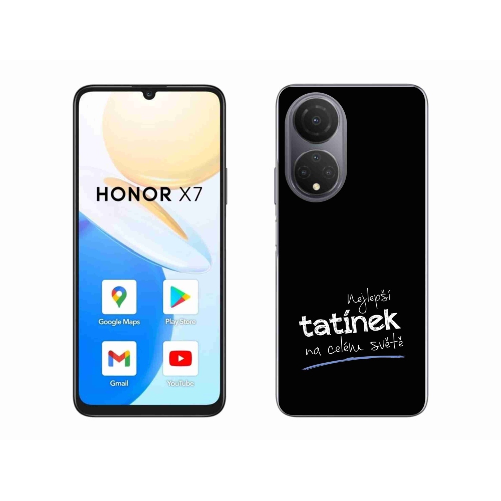 Gélový kryt mmCase na Honor X7 - najlepší otecko 4 čierne pozadie