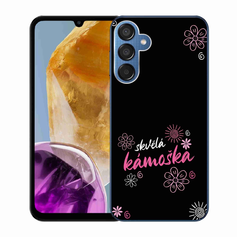 Gélový kryt mmCase na Samsung Galaxy M15 5G - skvelá kamoška čierne pozadie