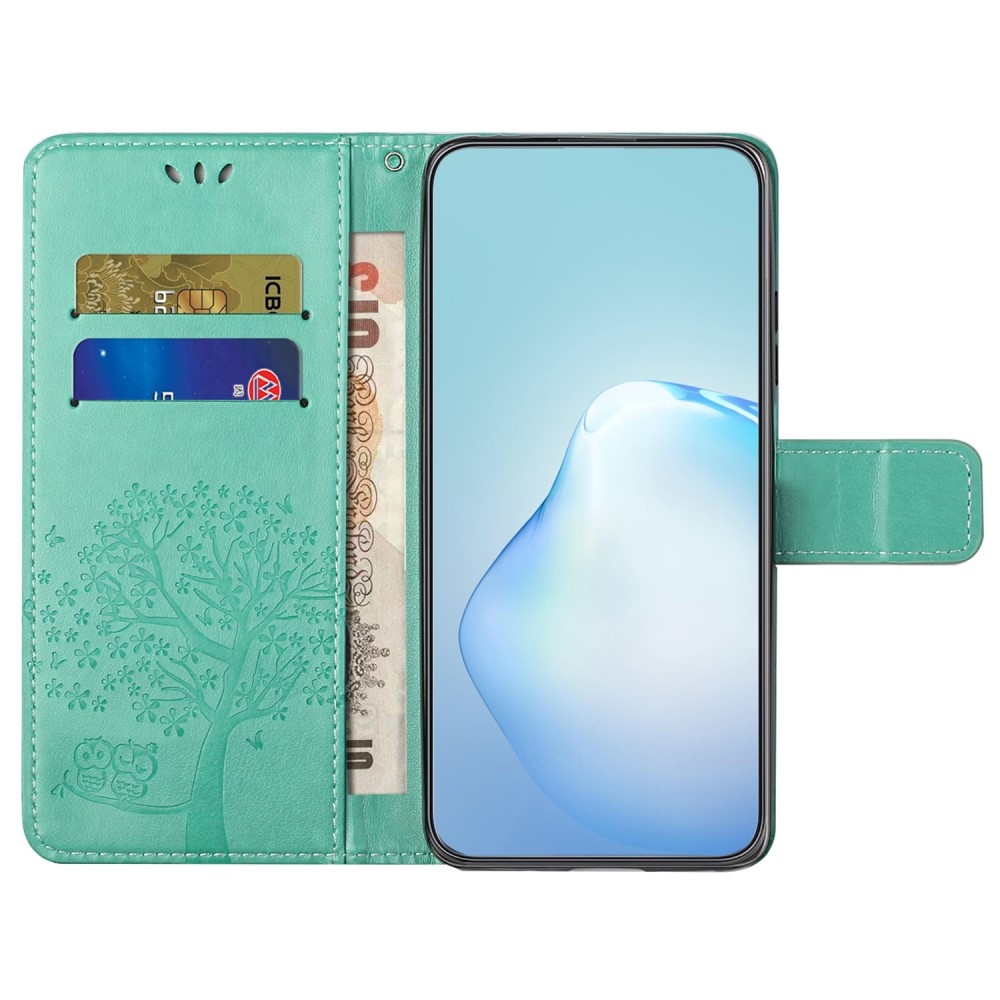 Tree knižkové púzdro na Samsung Galaxy A55 5G - modrozelené
