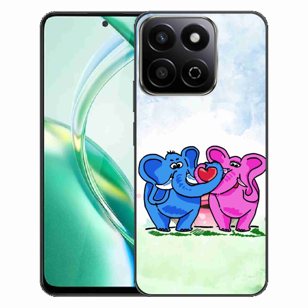 Gélový kryt mmCase na Honor 200 Smart 5G - zamilovaní slony