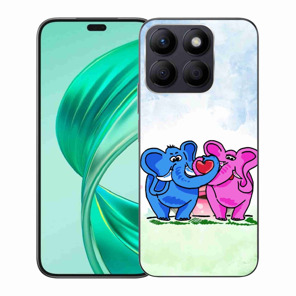 Gélový kryt mmCase na Honor X8b - zamilovaní slony