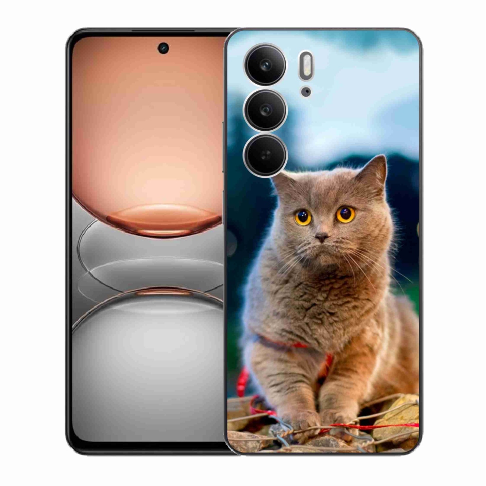 Gélový kryt mmCase na Realme C75 - britská modrá 2