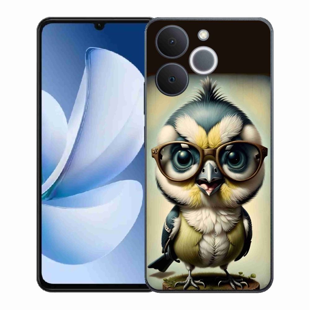 Gélový kryt mmCase na Realme Note 70T - mláďa s okuliarmi