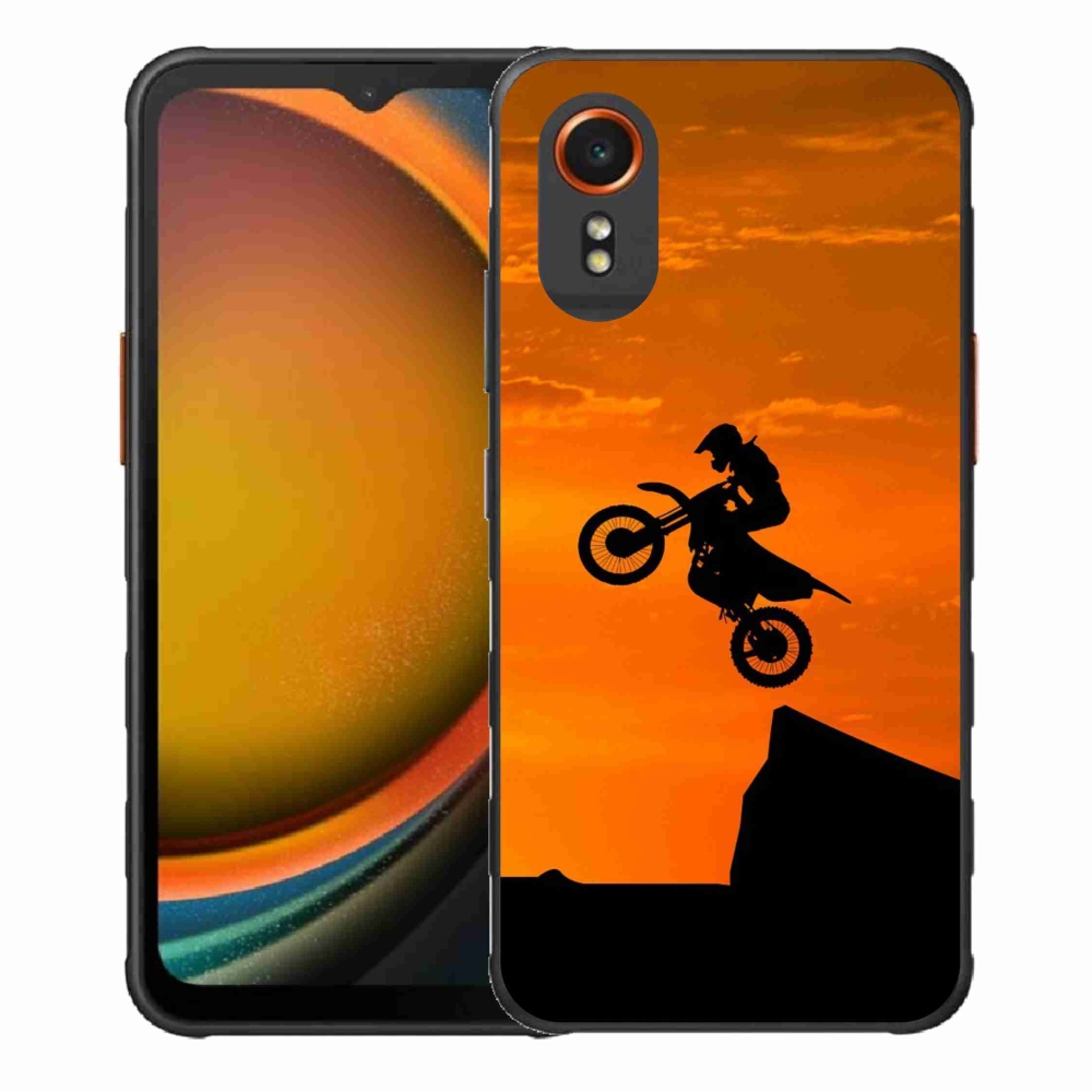 Gélový kryt mmCase na Samsung Galaxy Xcover 7 - motocross