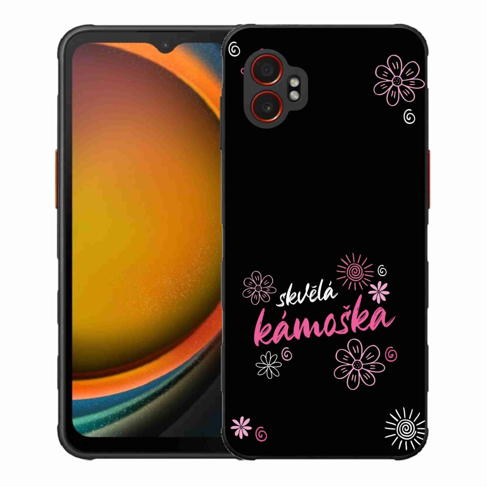 Gélový kryt mmCase na Samsung Galaxy Xcover 7 Pro - skvelá kamoška čierne pozadie