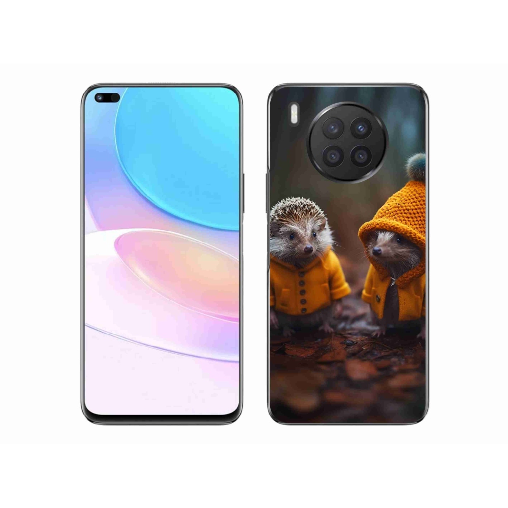 Gelový kryt mmCase na Huawei Nova 8i - ježci