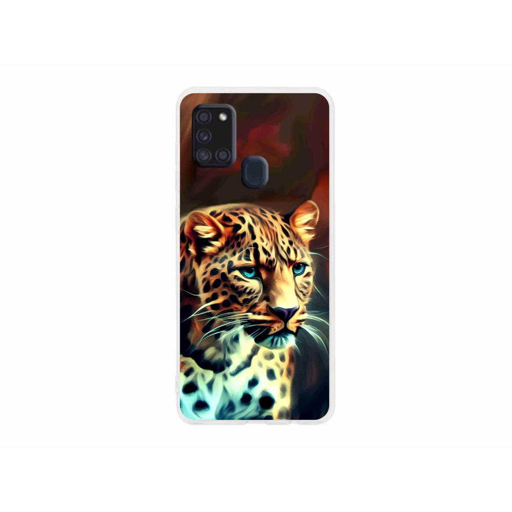 Gélový kryt mmCase na Samsung Galaxy A21s - leopard