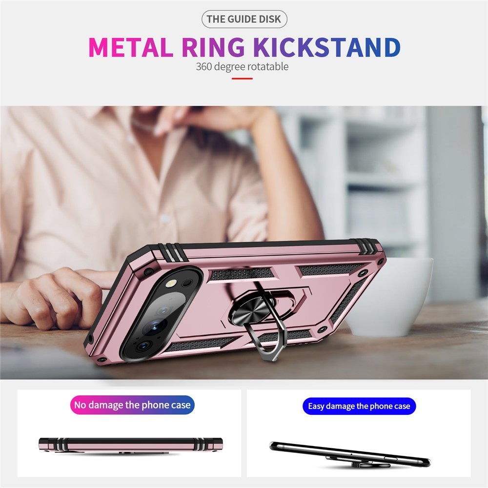 Ring odolný kryt na Google Pixel 10 Pro/Pixel 10 - ružovozlatý
