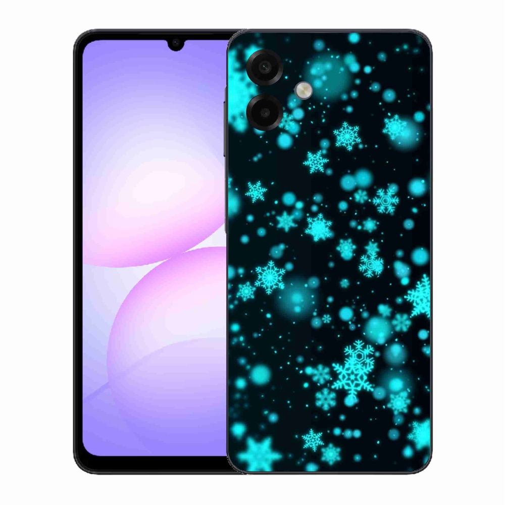 Gélový kryt mmCase na Samsung Galaxy A07 4G - snehové vločky 1