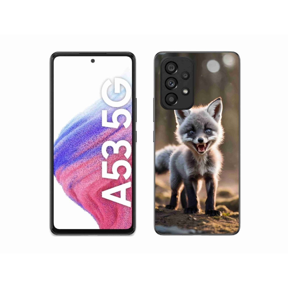 Gélový kryt mmCase na Samsung Galaxy A53 5G - rozzúrená líška