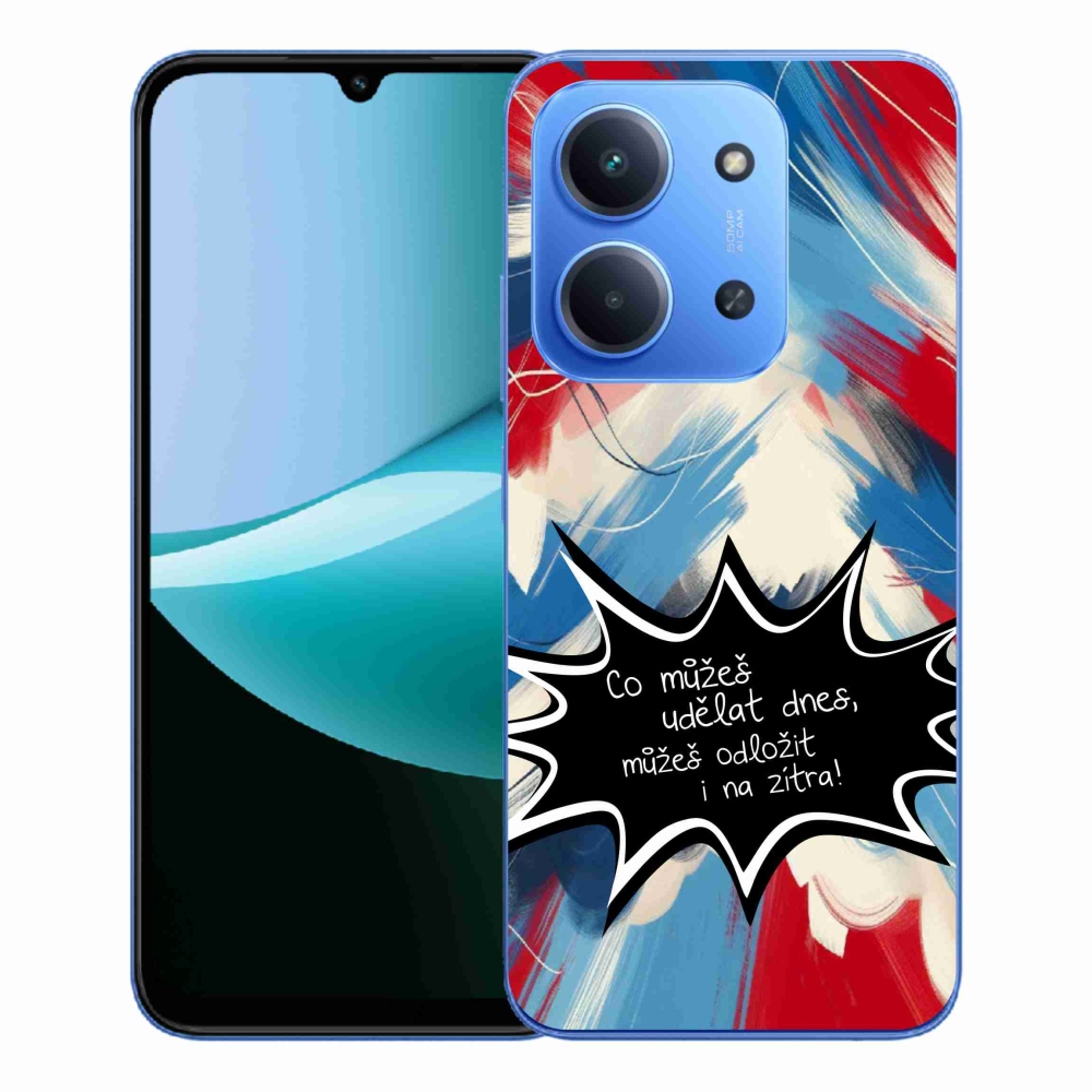 Gélový kryt mmCase na Xiaomi Redmi 15C 4G/5G (173mm) - vtipný text 9 čierne pozadie