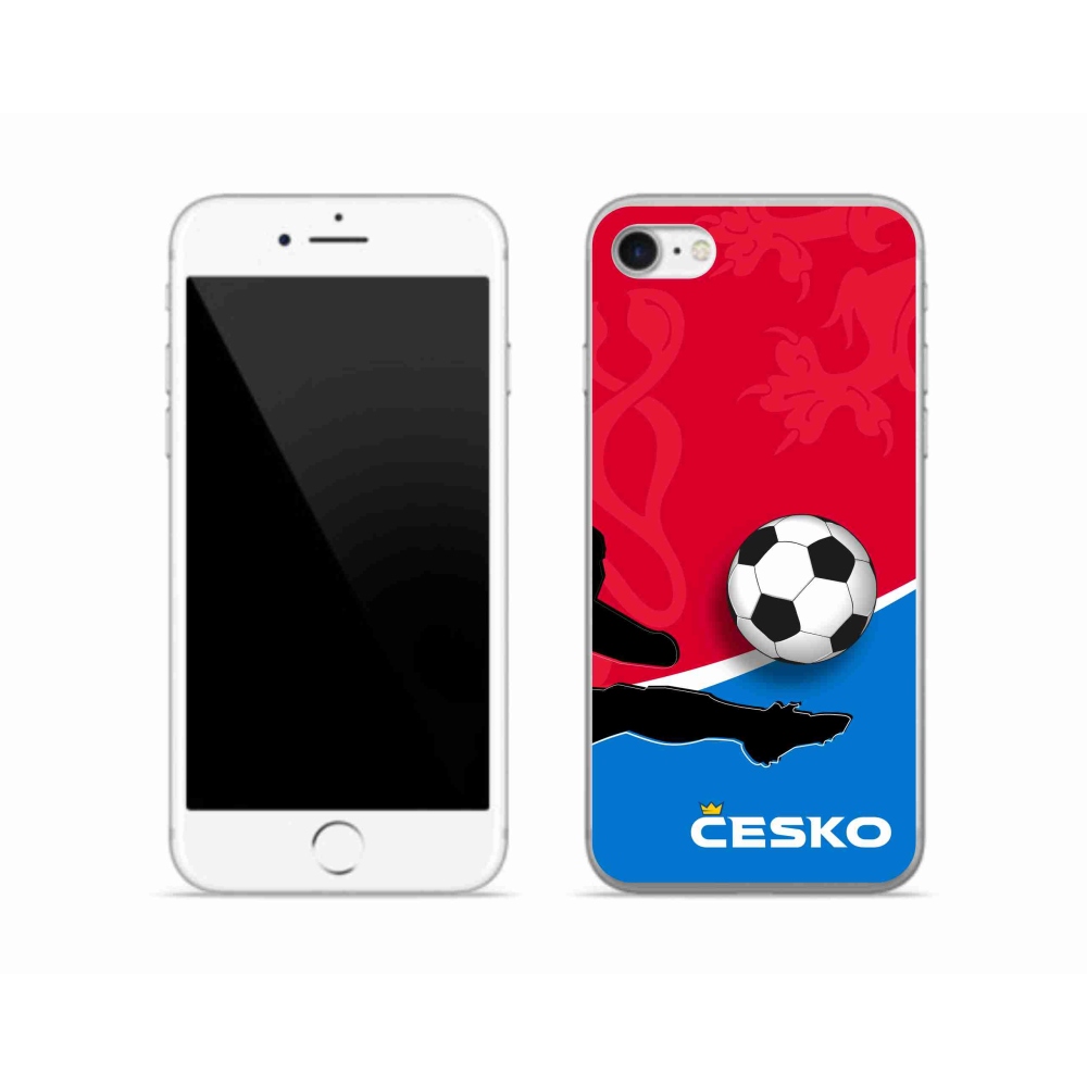 Gélový kryt mmCase na iPhone SE (2022) - futbal Česko 2