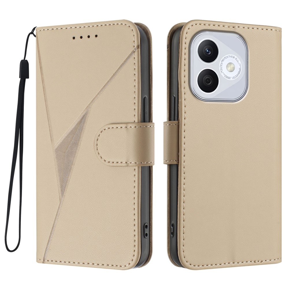 Triangles knižkové puzdro na Honor 400 Lite - zlaté