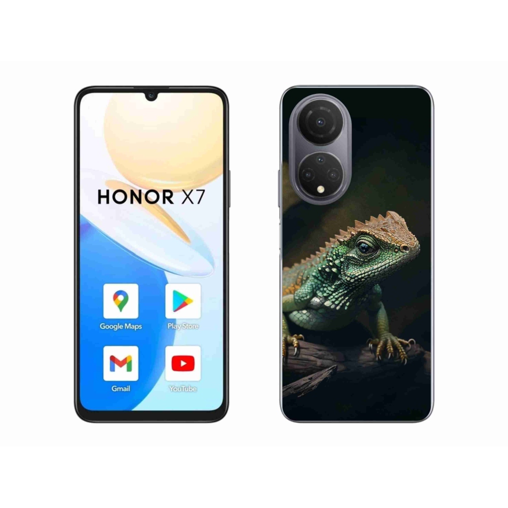 Gélový kryt mmCase na Honor X7 - jašter