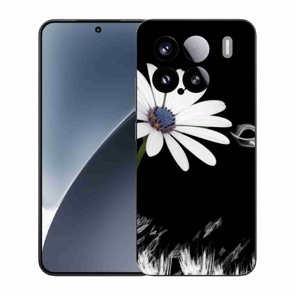 Gélový kryt mmCase na Xiaomi 15 - biela kvetina