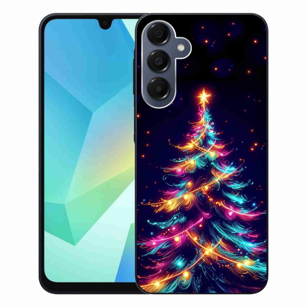 Gélový kryt mmCase na Samsung Galaxy A16 4G/5G - neónový vianočný stromček