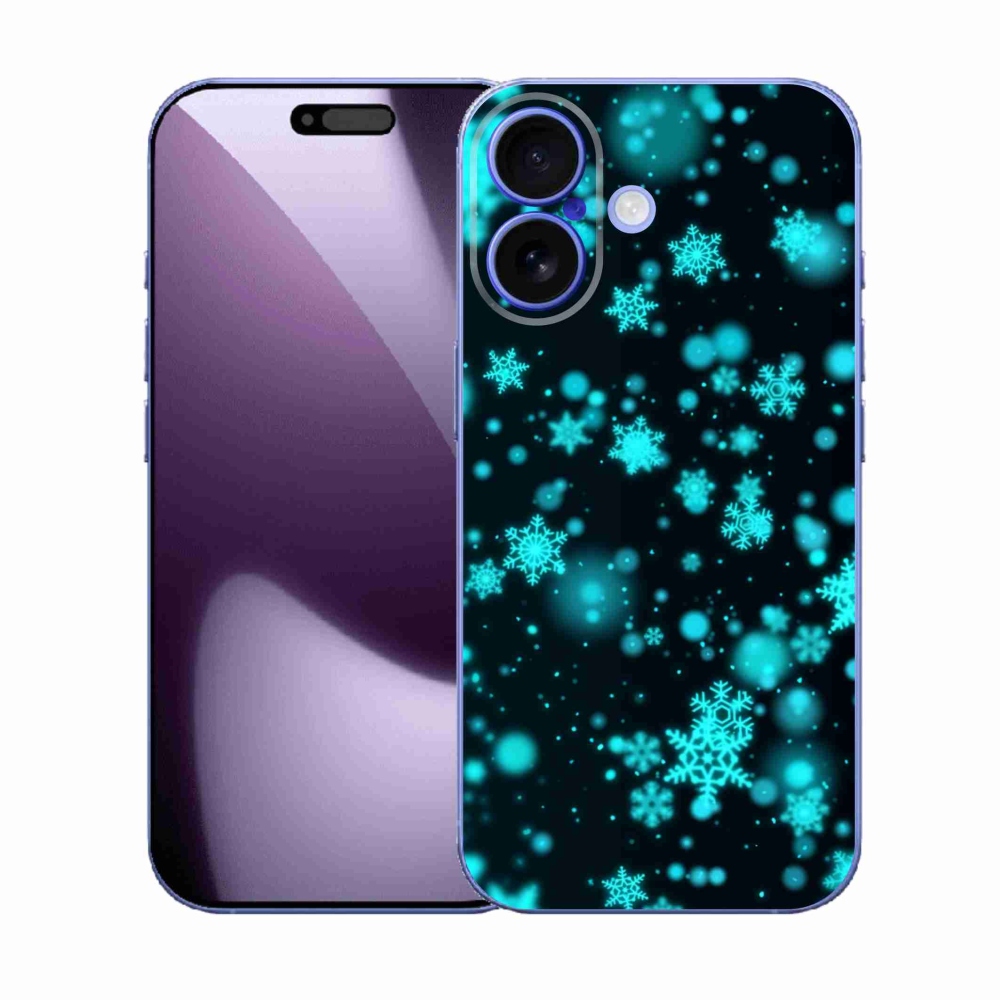 Gélový kryt mmCase na iPhone 17 - snehové vločky 1