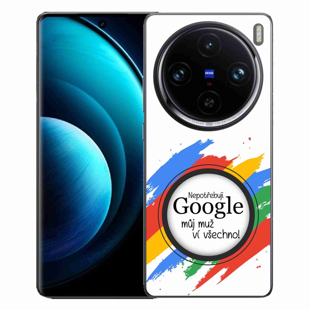 Gélový kryt mmCase na Vivo X100 Pro 5G - muž vie všetko biele pozadie