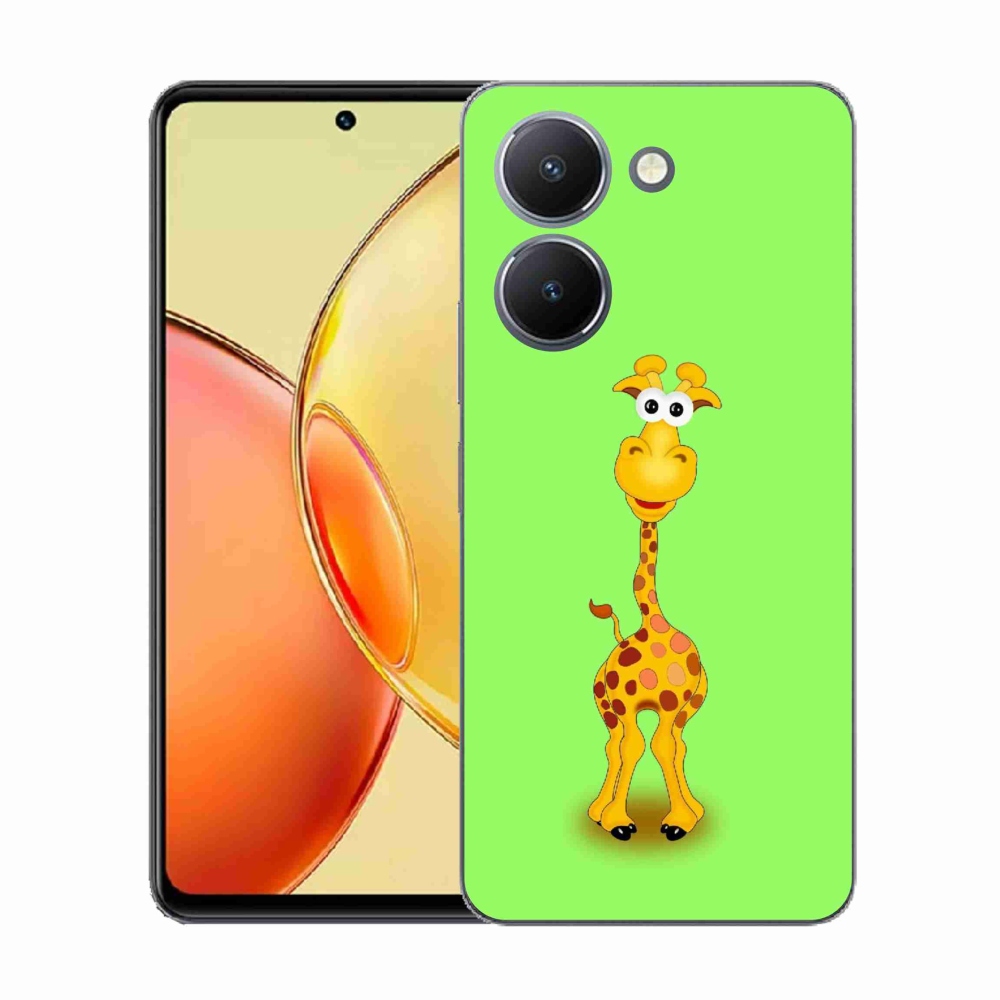 Gélový kryt mmCase na Vivo Y36 - kreslená žirafa