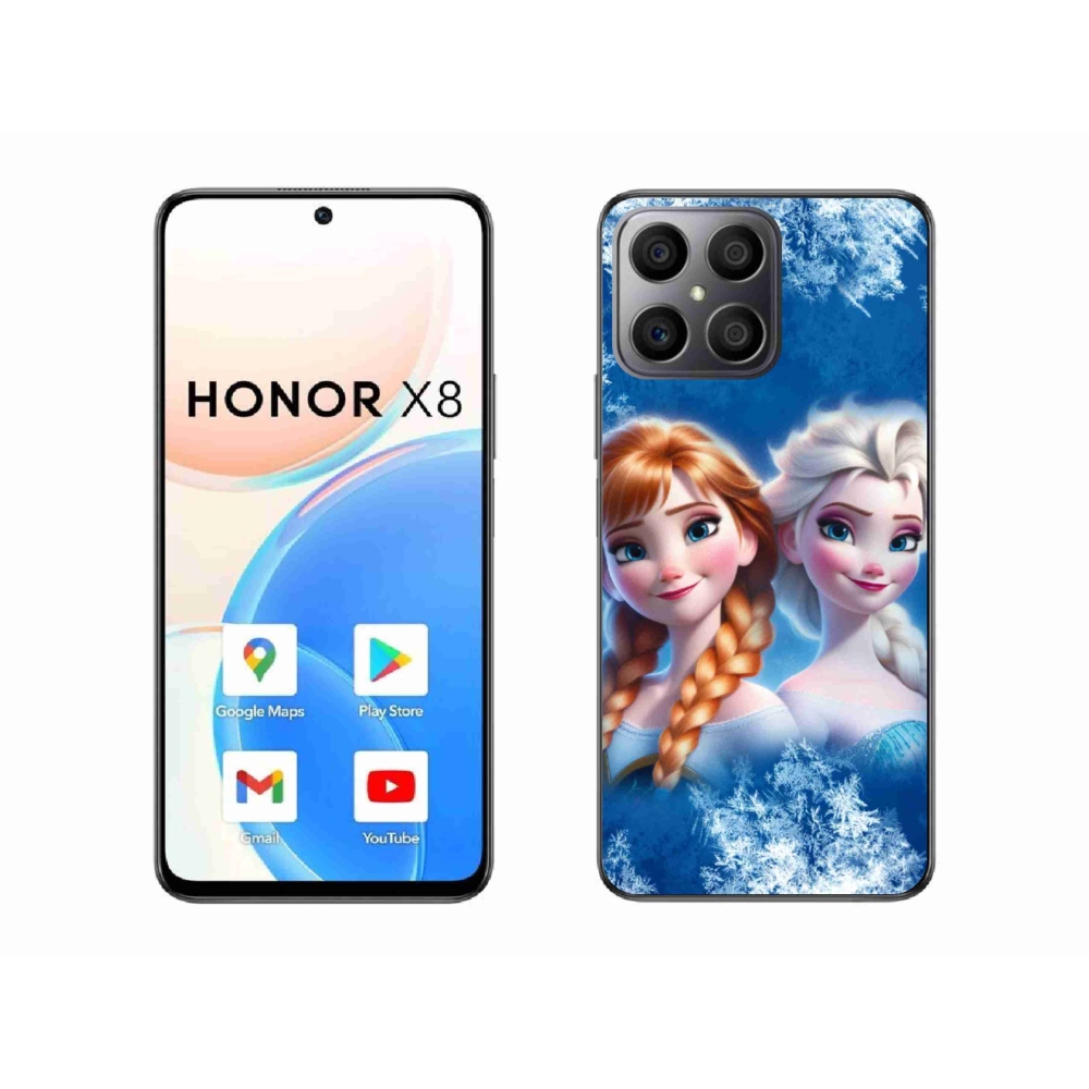 Gélový kryt mmCase na Honor X8 4G - ľadové kráľovstvo 2