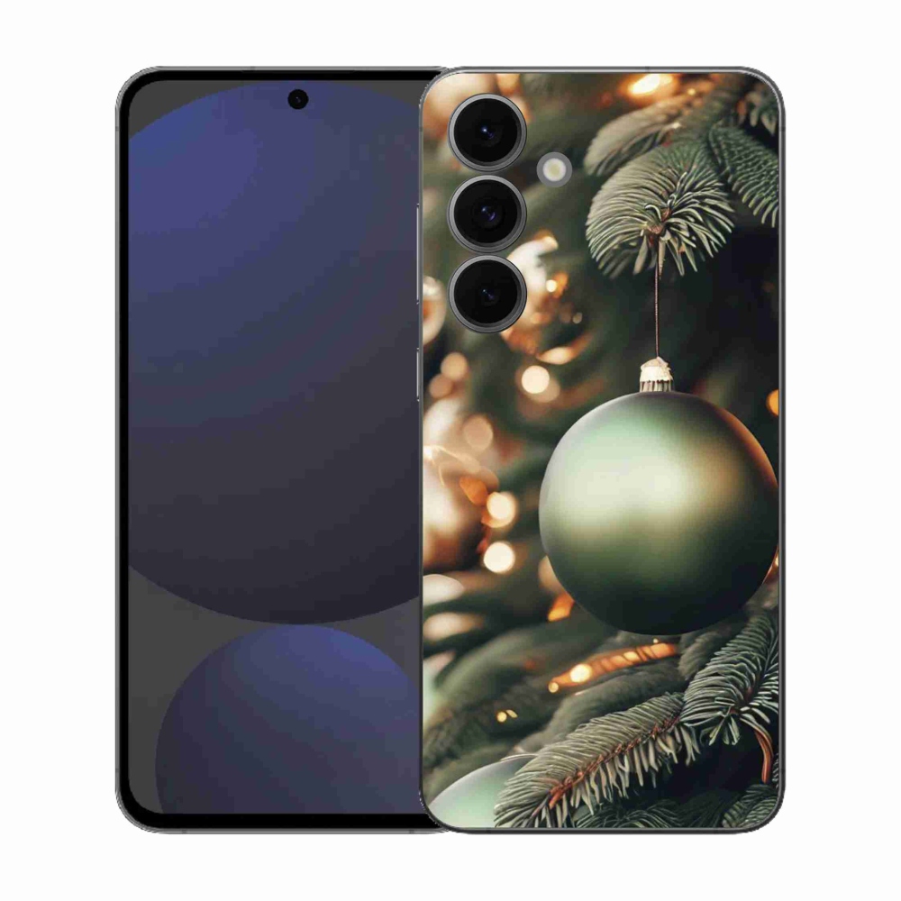 Gélový kryt mmCase na Samsung Galaxy S25 FE - vianočné ozdoby 1