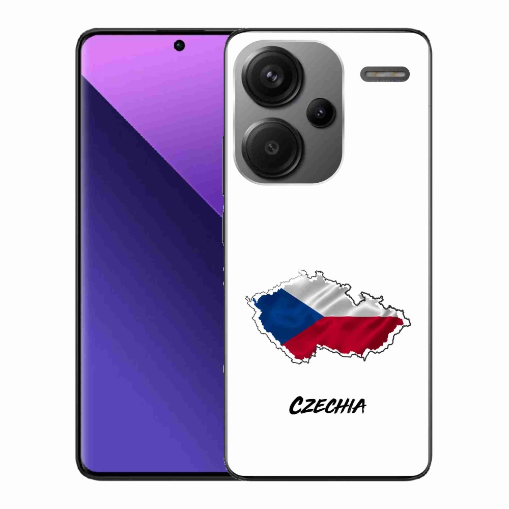 Gélový kryt mmCase na Xiaomi Redmi Note 13 Pro+ 5G - Czechia biele pozadie
