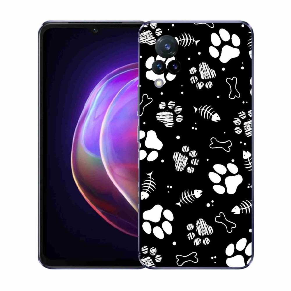 Gélový kryt mmCase na Vivo V21 4G/5G - psie labky