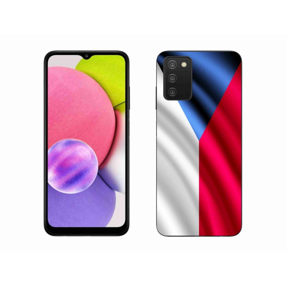 Gélový kryt mmCase na mobil Samsung Galaxy A03s (166.6 x 75.9 x 9.1) - česká vlajka