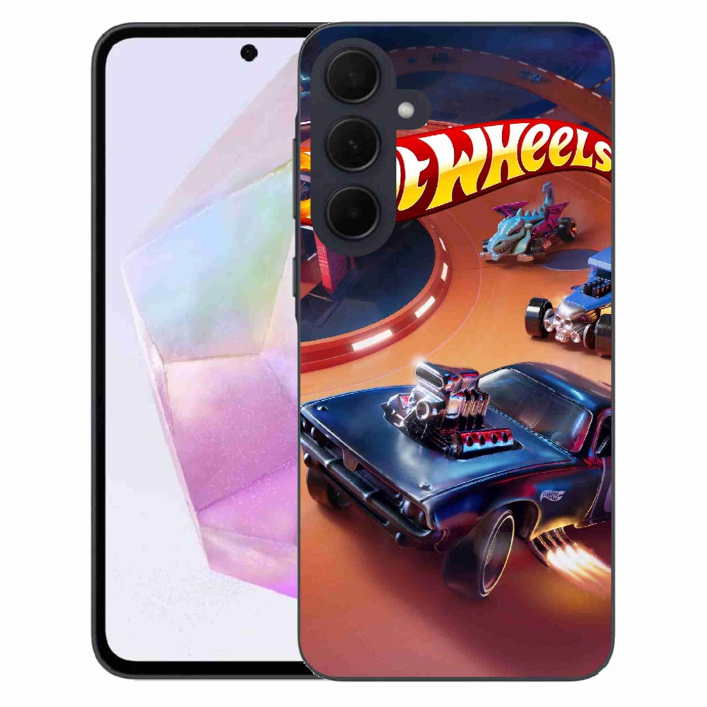 Gélový kryt mmCase na Samsung Galaxy A35 5G - hot wheels