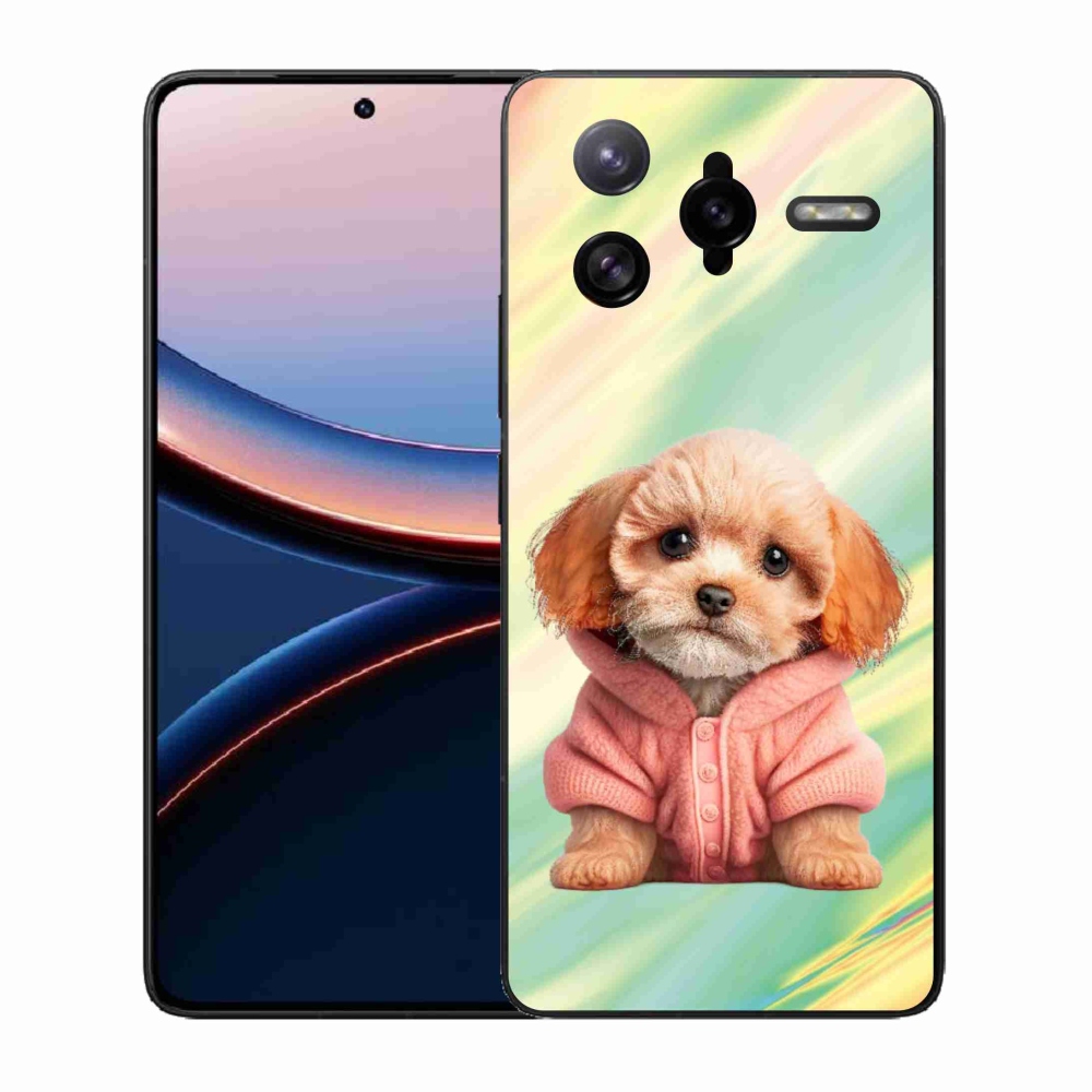 Gélový kryt mmCase na Xiaomi Poco F7 Ultra - šteňa vo svetri