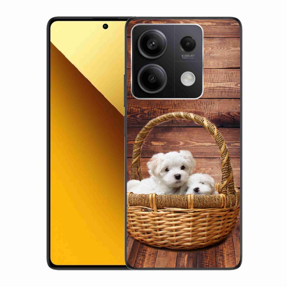 Gélový kryt mmCase na Xiaomi Redmi Note 13 5G - šteniatka