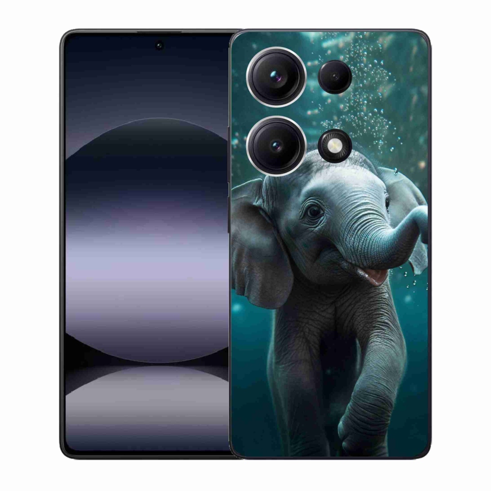 Gélový kryt mmCase na Xiaomi Redmi Note 14S - sloník pod vodou