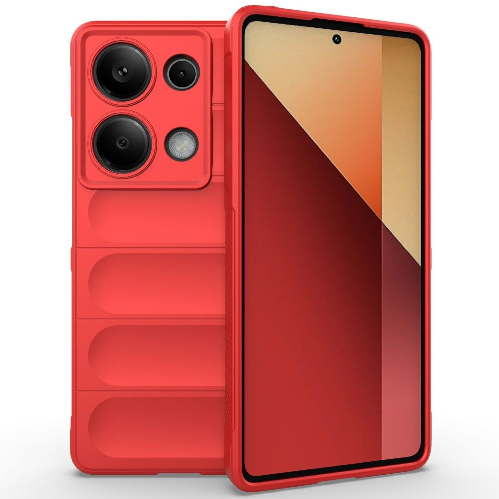 Rugg odolný gélový obal na Xiaomi Redmi Note 14S - červený