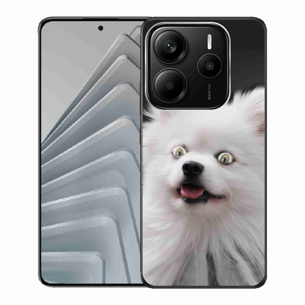 Gélový kryt mmCase na Xiaomi Redmi Note 14 5G - biely špic