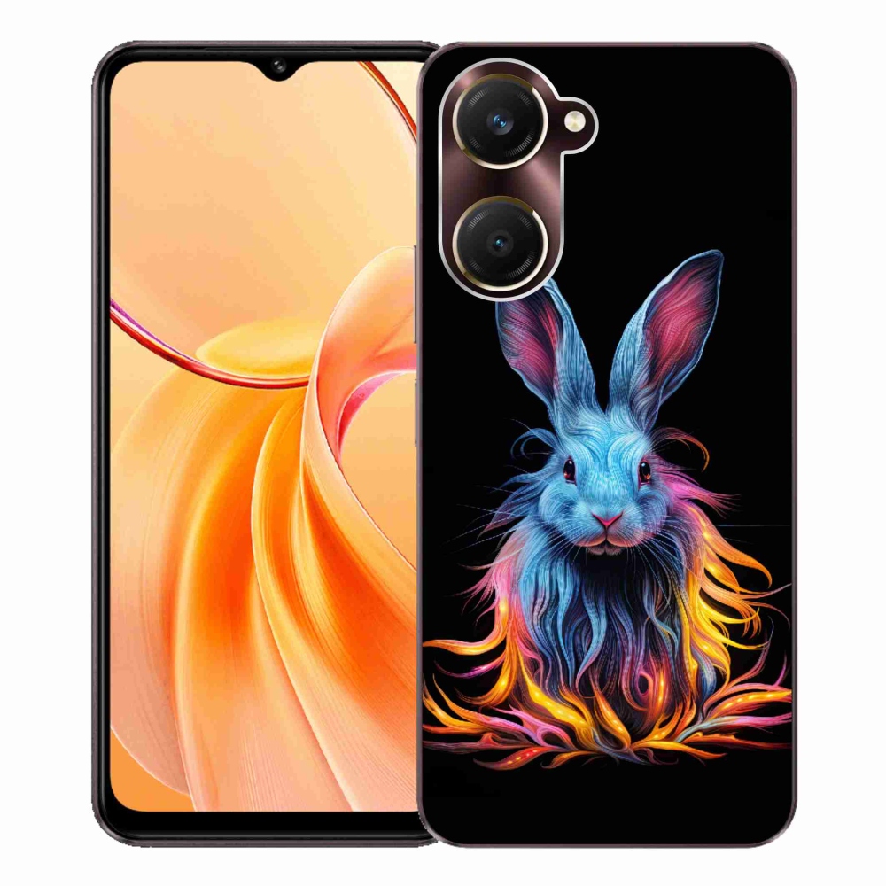 Gélový kryt mmCase na Vivo Y28s 5G - abstraktný zajac