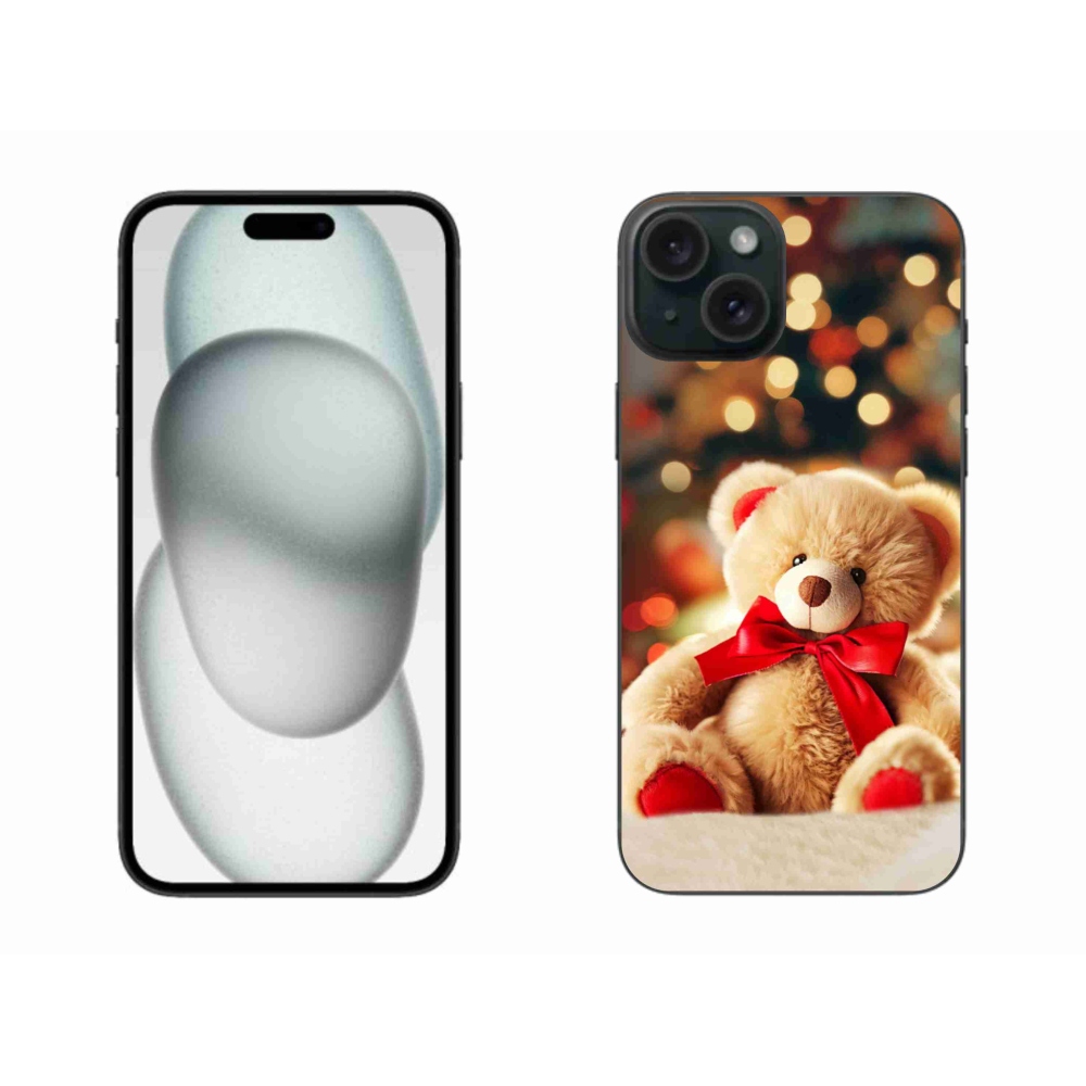 Gélový kryt mmCase na iPhone 15 Plus - plyšový medvedík