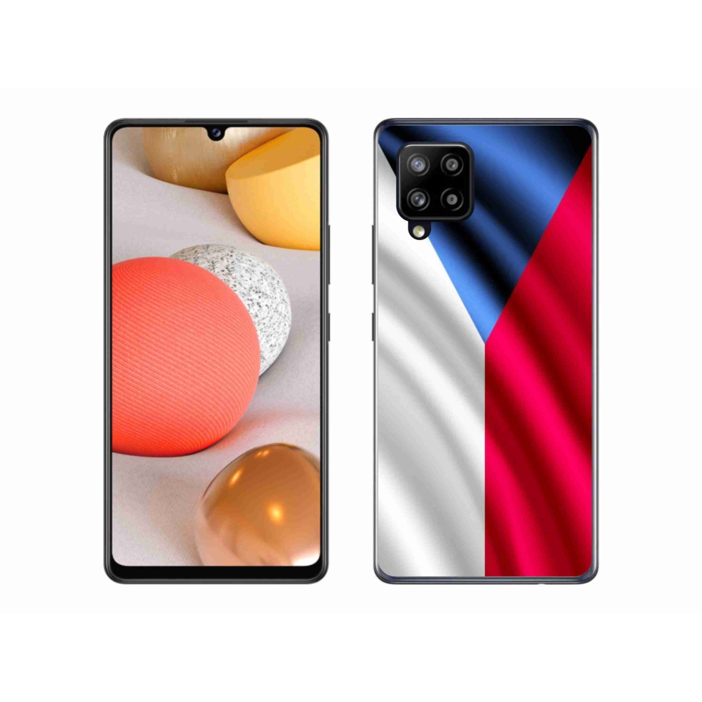 Gélový kryt mmCase na mobil Samsung Galaxy A42 5G - česká vlajka