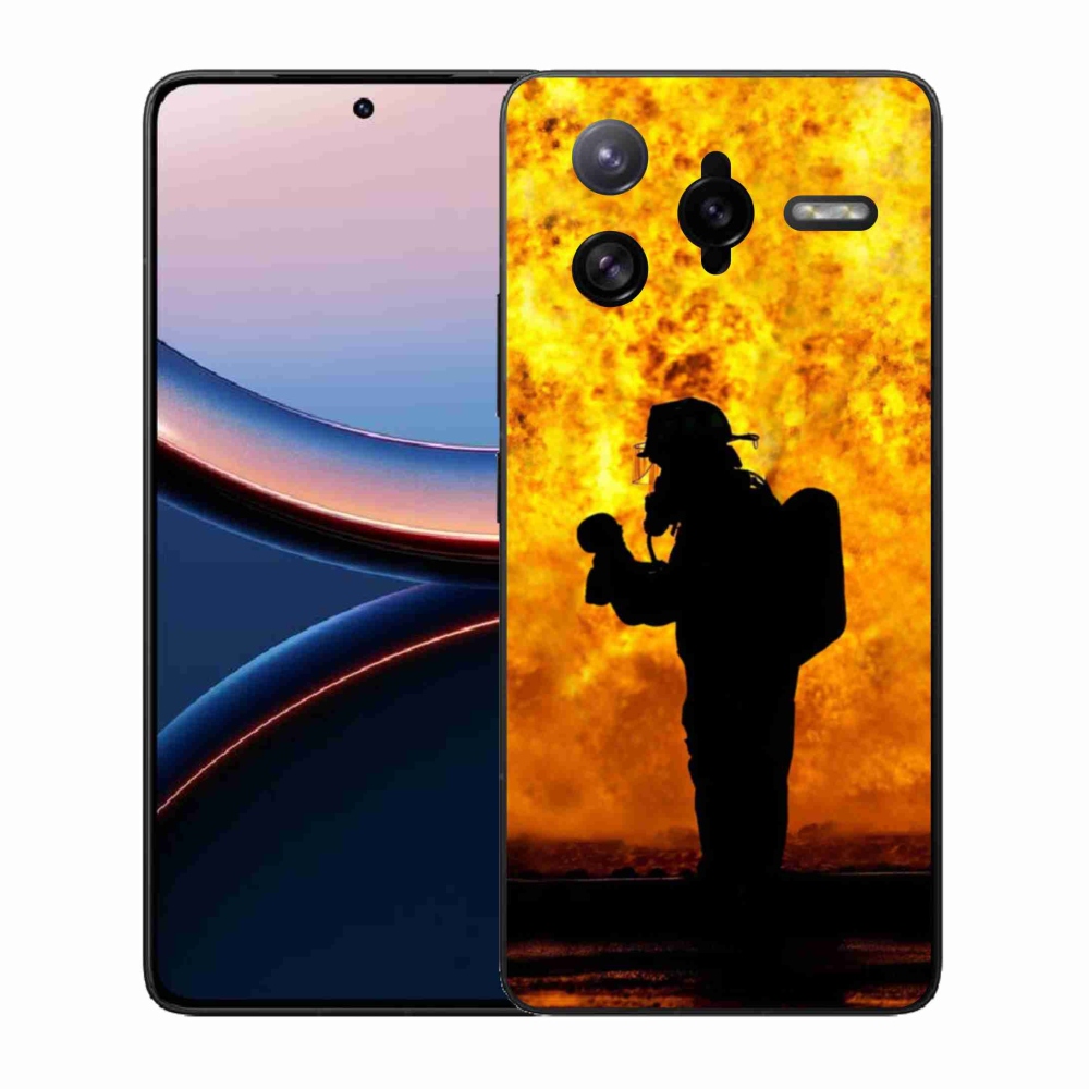 Gélový kryt mmCase na Xiaomi Poco F7 Ultra - hasič