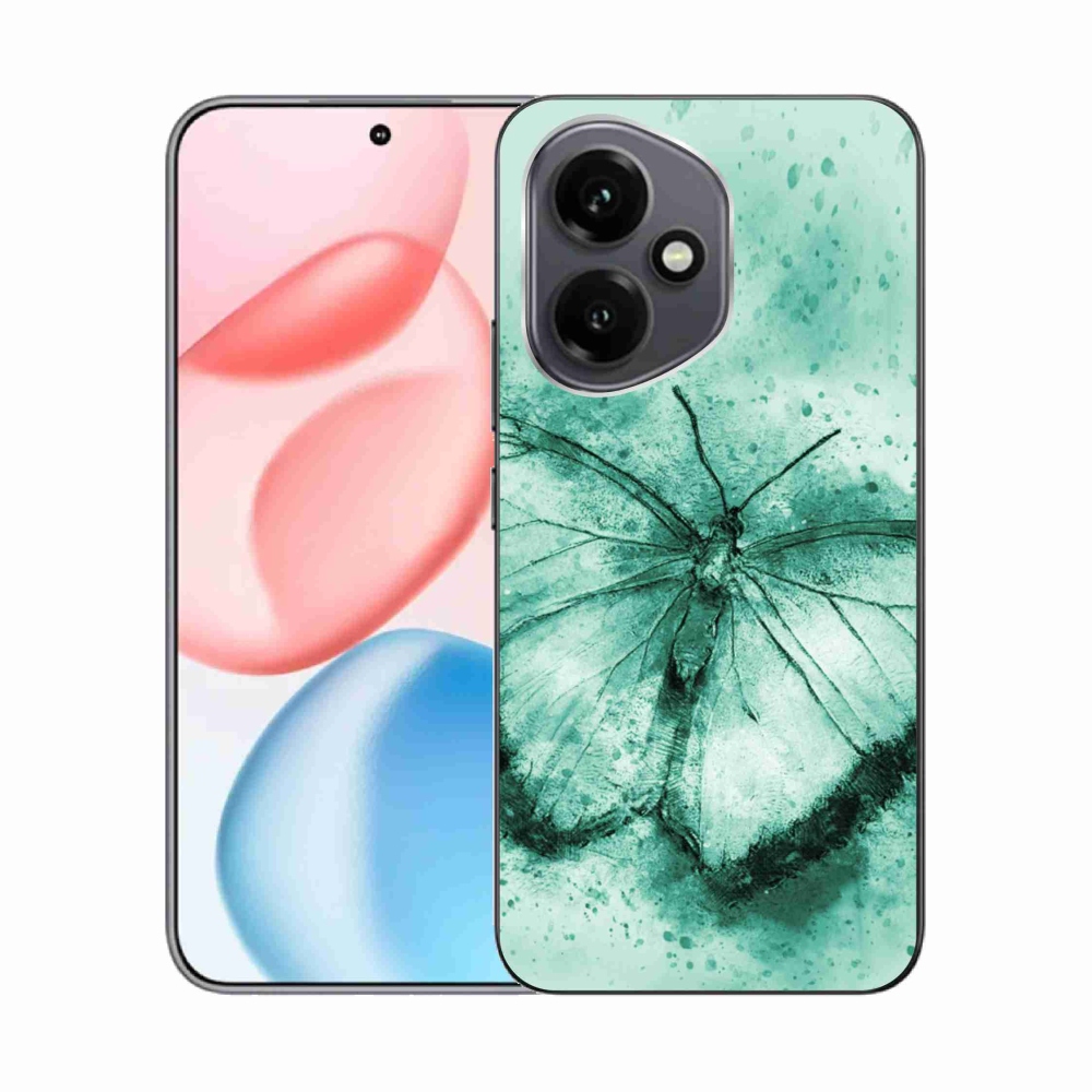 Gélový kryt mmCase na Honor 400 - zelený motýľ