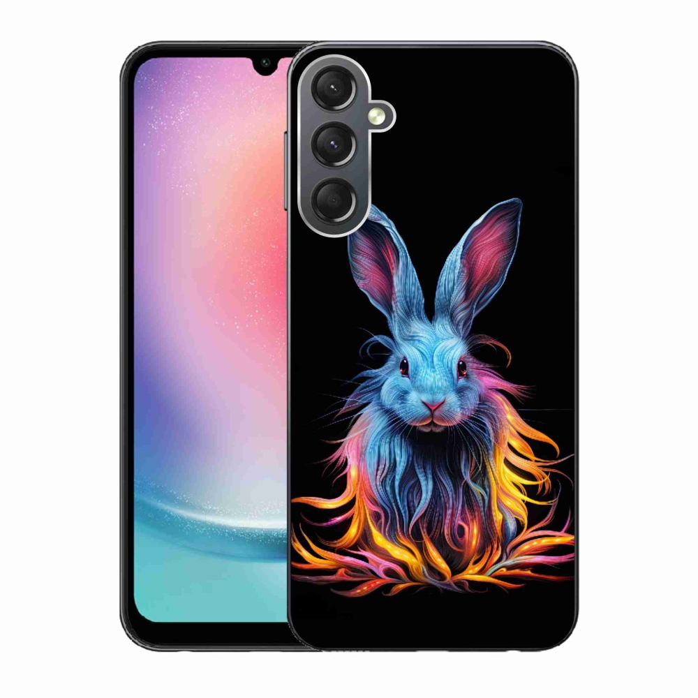 Gélový kryt mmCase na Samsung Galaxy A24 - abstraktný zajac