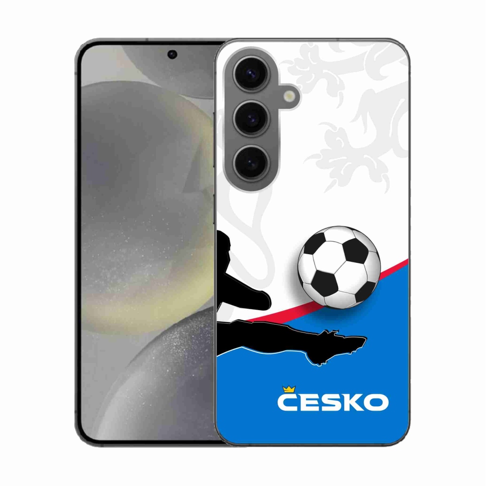 Gélový kryt mmCase na Samsung Galaxy S24 - futbal Česko 3