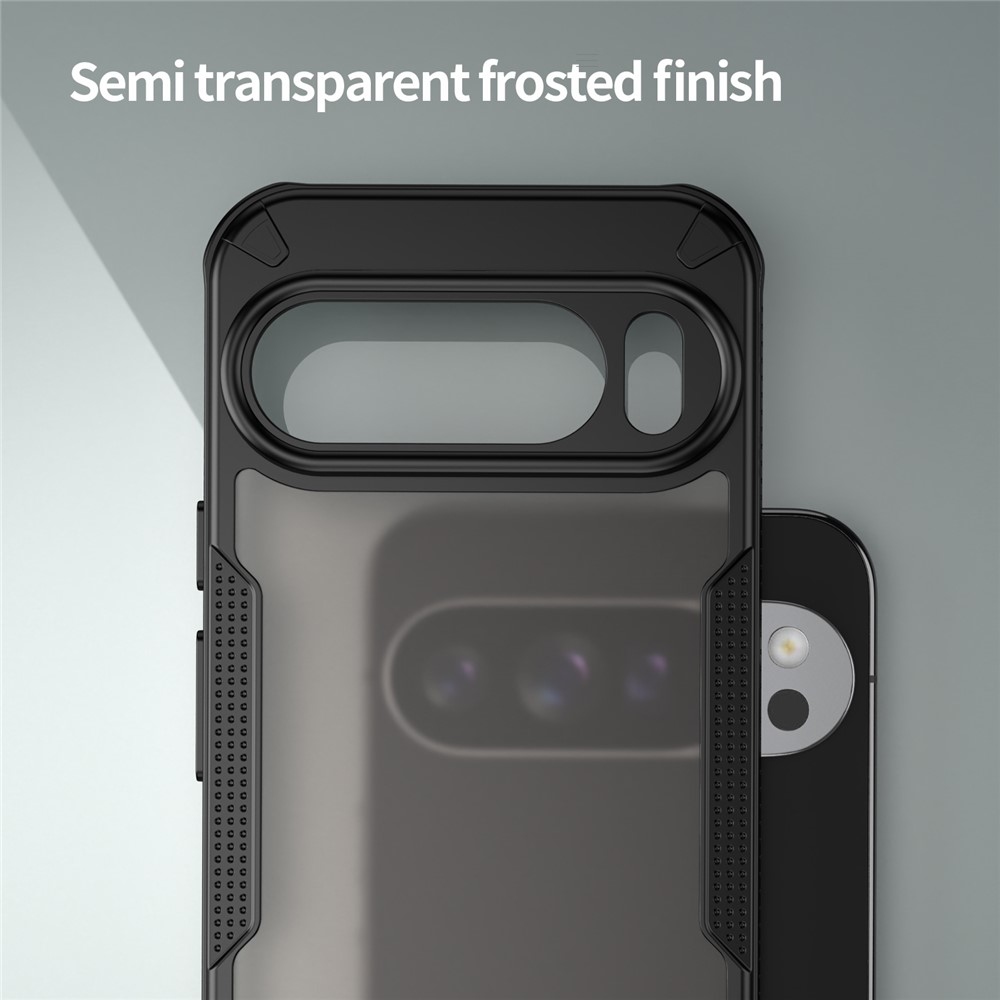 Frosted odolný kryt na Google Pixel 10 Pro XL - čierny
