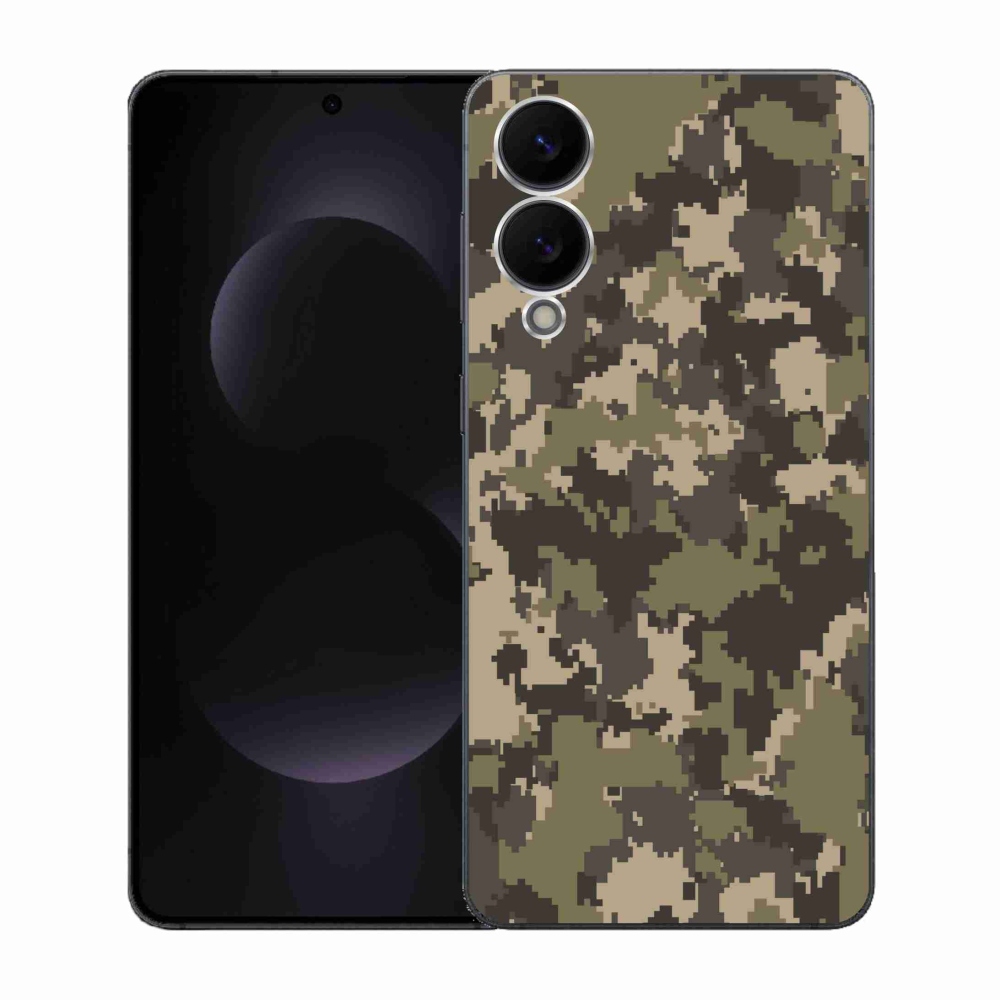 Gélový kryt mmCase na Samsung Galaxy S25 Edge - maskáčový vzor 12