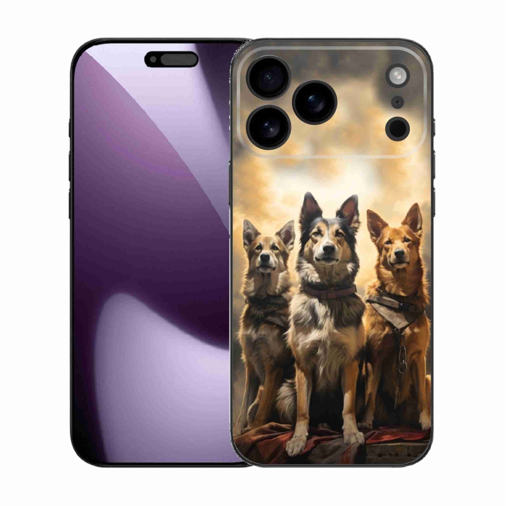 Gélový kryt mmCase na iPhone 17 Pro Max - tri psy