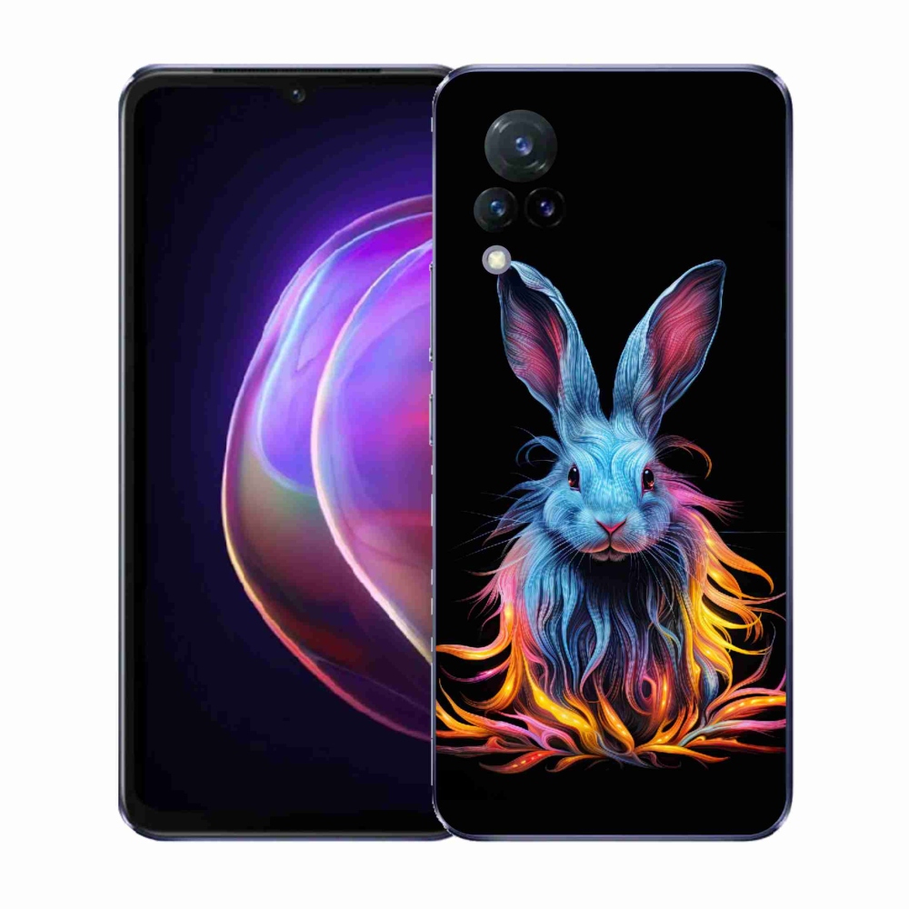 Gélový kryt mmCase na Vivo V21 4G/5G - abstraktný zajac