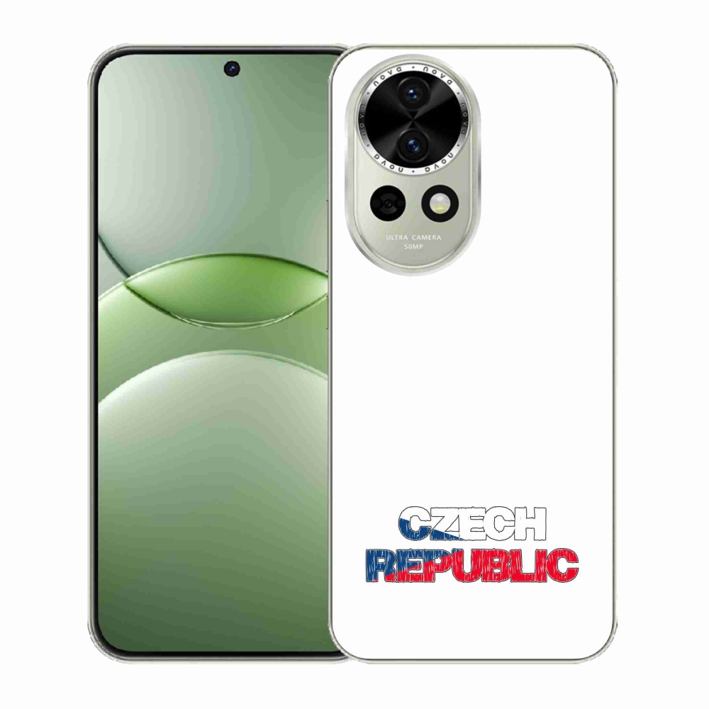 Gélový kryt mmCase na Huawei Nova 13 5G - Czech Republic biele pozadie