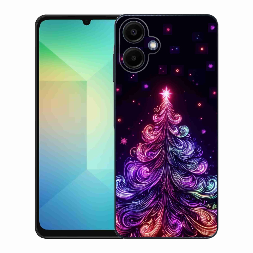 Gélový kryt mmCase na Samsung Galaxy A06 4G - neónový vianočný stromček 1